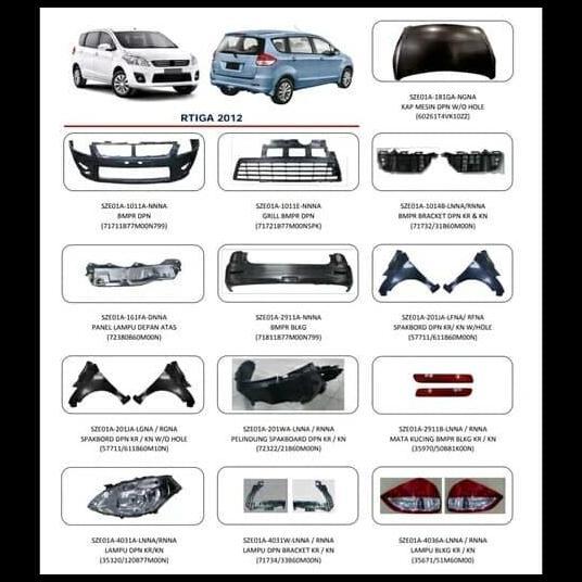 TERLARIS GRILL BEMPER BUMPER DEPAN ERTIGA R3 NHF 