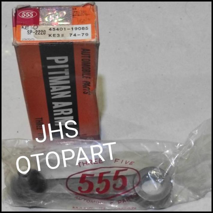 TERLARIS PITMAN ARM ,ARM STIR KANAN COROLLA KE30 TH 75-79 MERK 555 JEPANG 