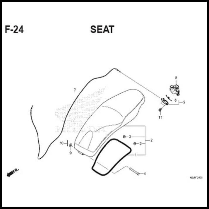 TERLARIS KARET JOK BEAT KARBU FI ESP SCOOPY SPACY VARIO 110 125 150 SONIC SUPRA GTR GENIO RUBBER SEA
