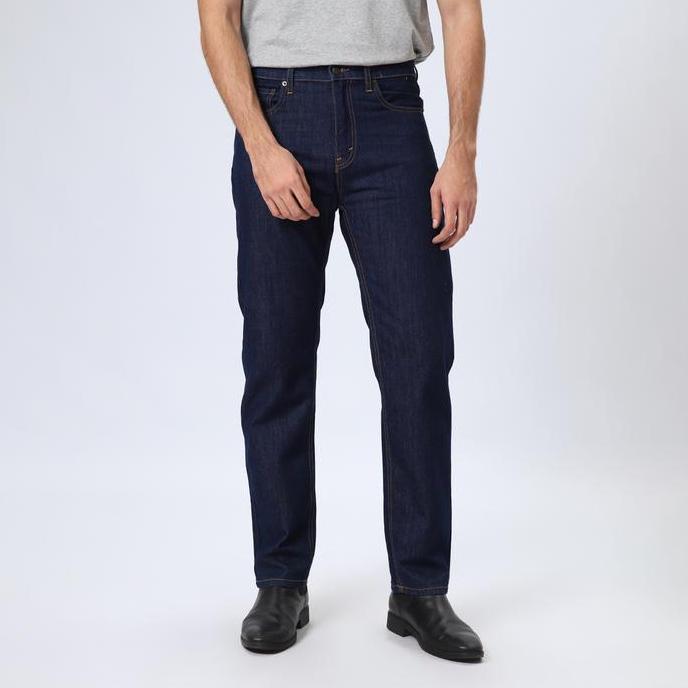 EDWIN JEANS - 801 Reguler Fit Straight Slub Denim Celana Jeans Pria Reguler Fit Celana Panjang Denim