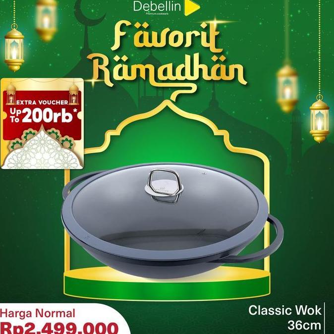 DEBELLIN Classic Wok Pan 36 cm