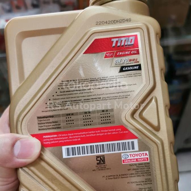 Oli Tmo 0W-20 Sn Gf5 Full Synthetic Original Toyota  Sale