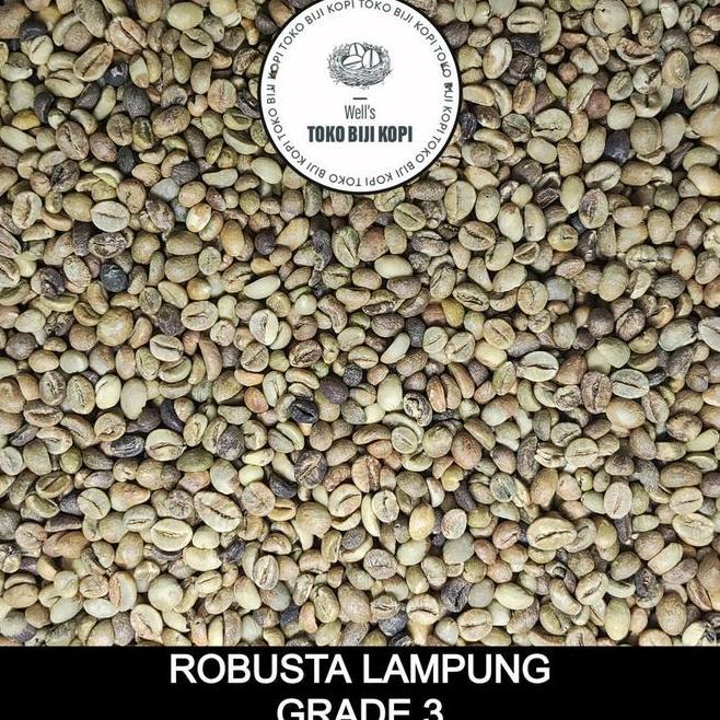Green Bean Kopi Mentah Robusta Lampung Grade 3 1 Kg