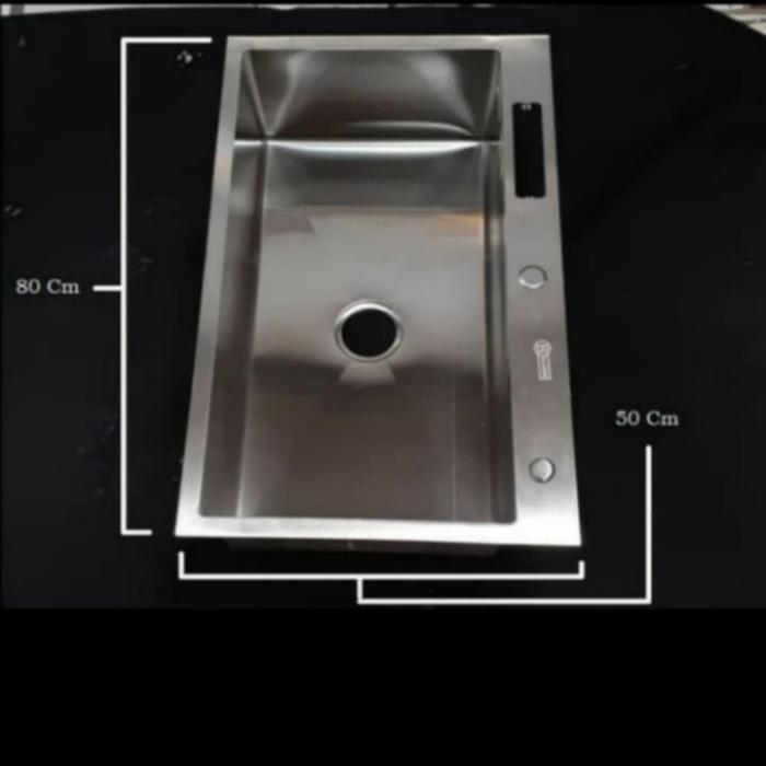 KITCHEN SINK BOLZANO 8050 STAINLES 1 LUBANG JUMBO /BAK CUCI PIRING