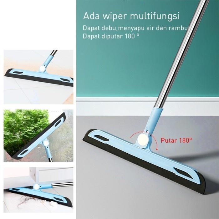 Masterhome Sapu Set 3In1 | Alat Pembersih Lantai | Set Sapu Pengki Pel | Broom Set | Sapu Pengki Pel