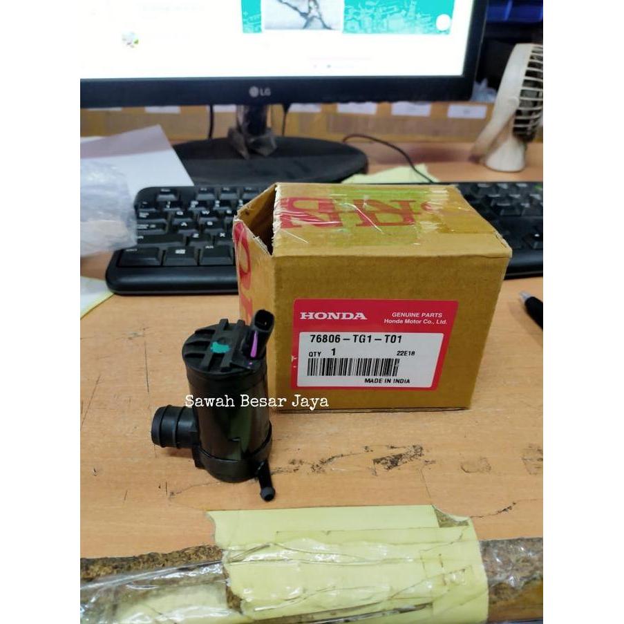 Motor Washer Dinamo Pompa Semprotan Air Wiper Honda Brio 2012 2013 2014 Original Terbaik