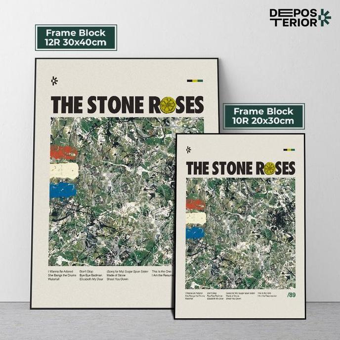 Poster Frame The Stone Roses Cover Album Frameblock