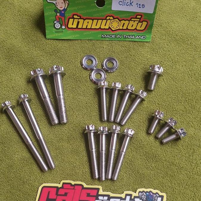 BAUT PROBOLT STAINLESS BAK CVT CLICK125 VARIO125 ORI NAKHOM NUTZING