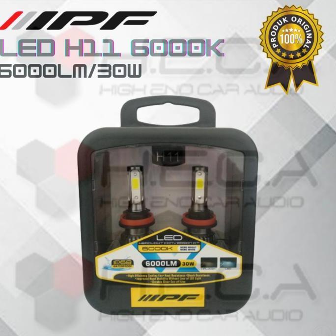 LED IPF H8 & H11 & H16 6000k Lampu Mobil Bohlam ORIGINAL PROMO
