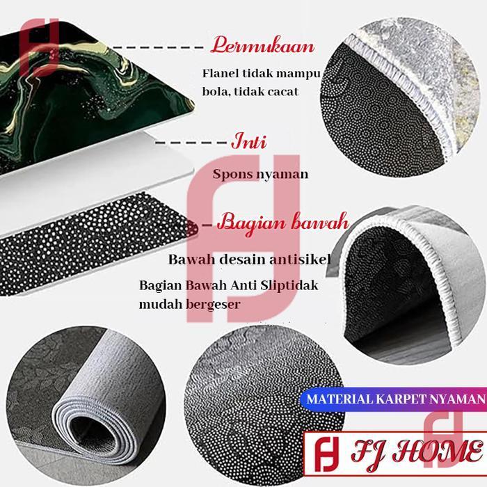 [Fj] Jakarta Baru - Karpet Bulat Motif Diameter Karpet Bulat Aestetik /Karpet Bulat Modern