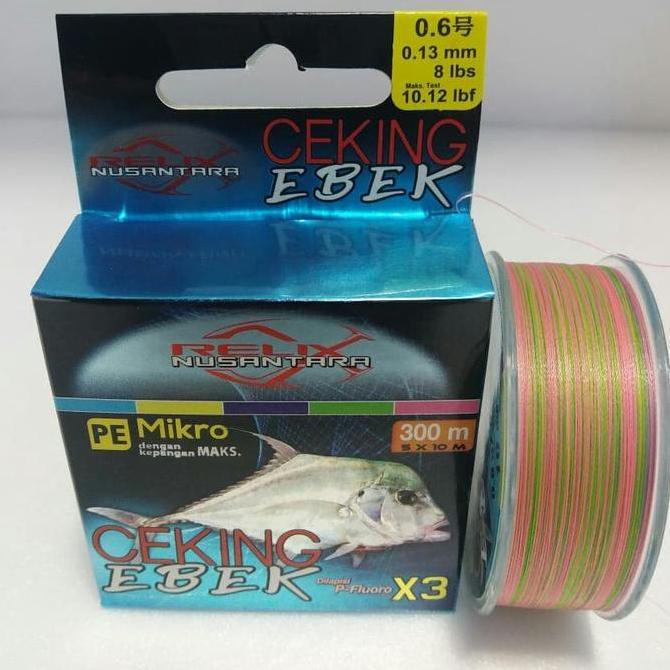 HARGA DISC - Senar pe relix nusantara ceking ebek 0.6 8lbs