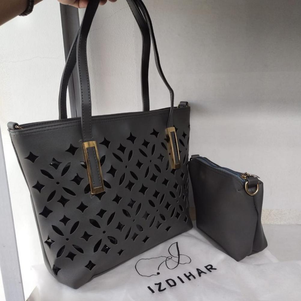 Tas Wanita Tote Bag Sintetis Dengan Dompet Kecil terlaris