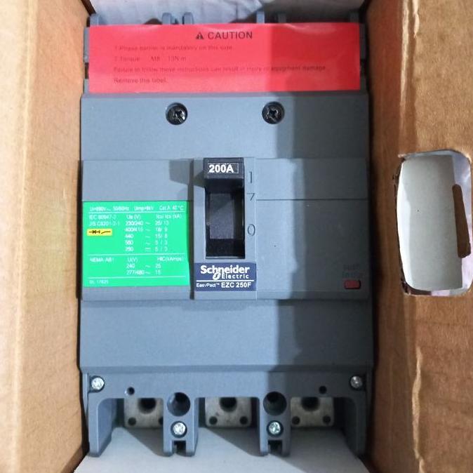 Mccb 3phase 200a EZC250F3200 Schneider original