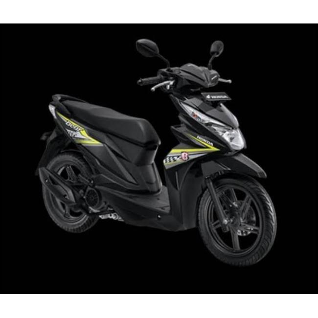 TERLARIS (ORI) STRIPING HONDA BEAT FI ESP 2018 2019 HITAM YELLOW  ORIGINAL 