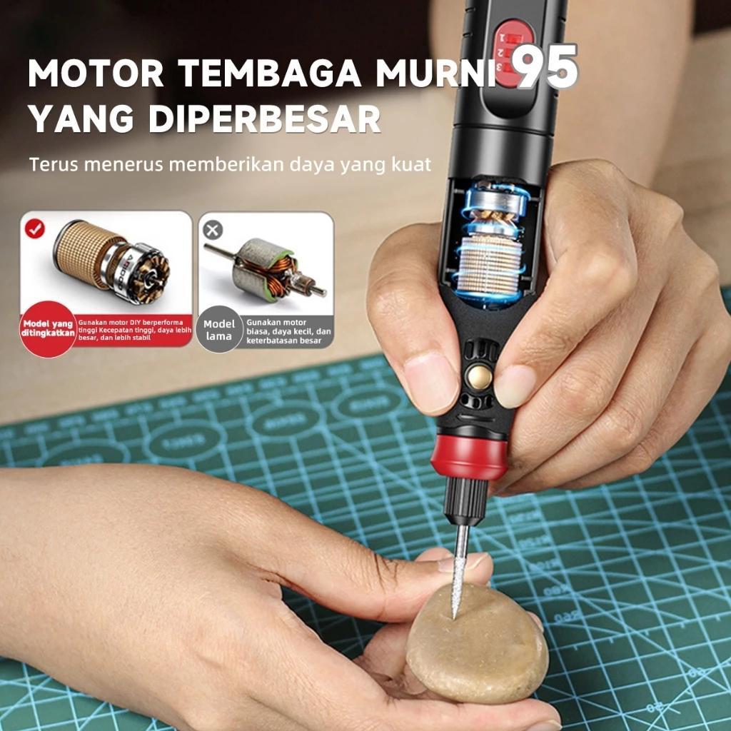 Cod Bor Mini Bor Mini Listrik Aridoo Bor Mini Grinder Set Mesin Ukir Poles Gerinda Listrik Alat Ukir