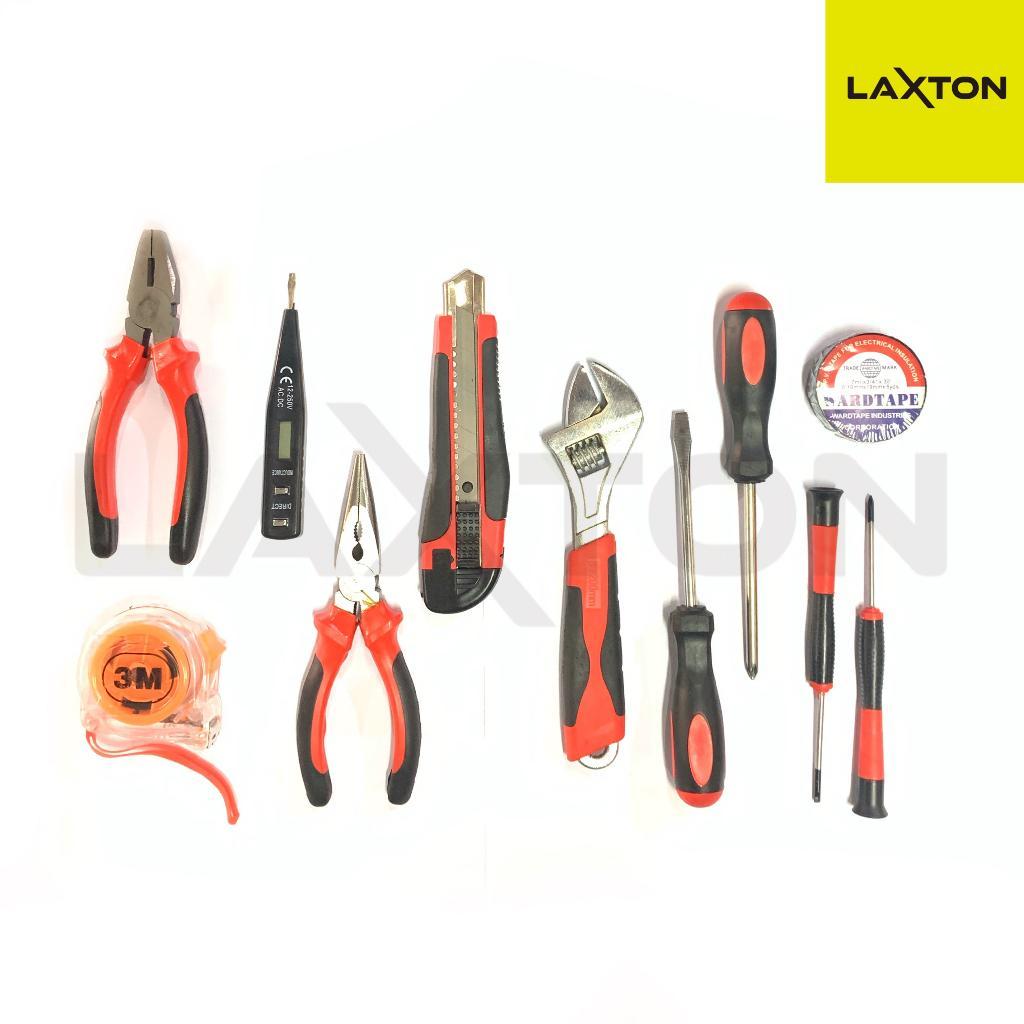 Laxton L03-100 Toolkit Serbaguna Obeng Tang Palu, Alat Perkakas Lengkap Untuk Rumah & Bengkel