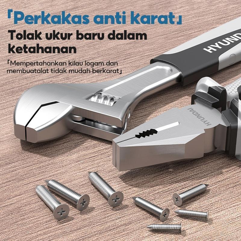 Hyundai Tool Box Set Lengkap Toolkit Set Alat Tukang Perkakas Full Set Alat Tukang Kayu Lengkap 1 Se