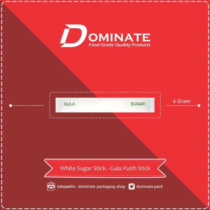 White sugar stick sachet gula putih stick 250pcs