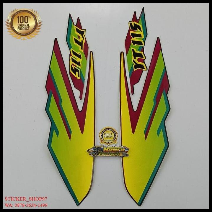 DISKON (ORI) STRIPING YAMAHA YT 115 HIJAU KUALITAS ORIGINAL 