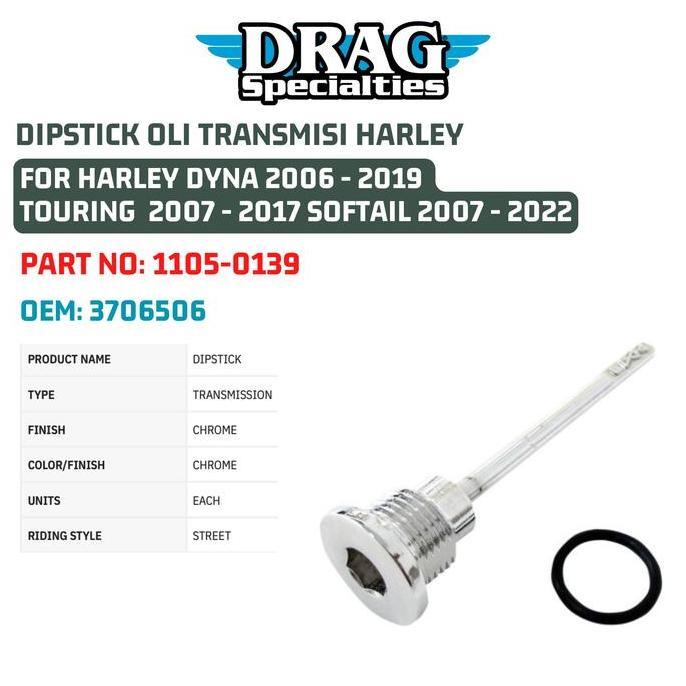 Dipstick Oli Transmisi Harley 1105-0139 Oem 3706506 Terbaru