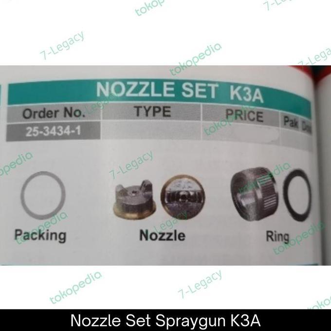 {{{{{{] nozzle spray gun K3A / Mulut spraygun Nozel K3a