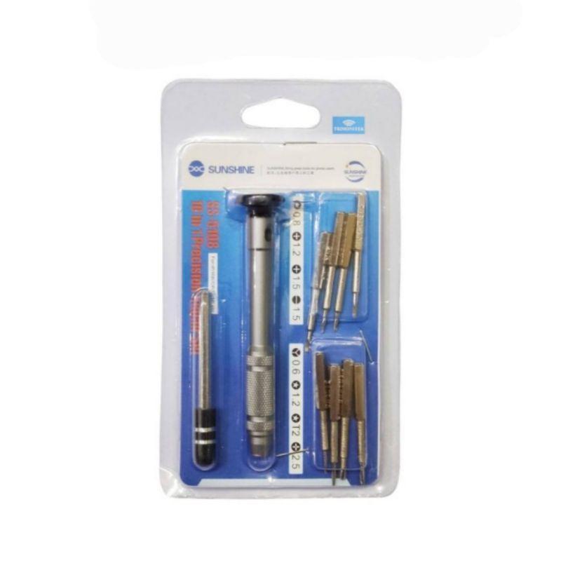 Obeng Set Drei Alat Servis Hp Screwdriver Sunshine Ss-5108 / Ss5108