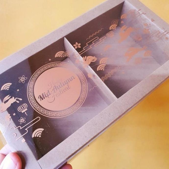 Box Mooncake 150gr Isi 2 Dus Moon Cake Kotak Kue Bulan Mid Autumn