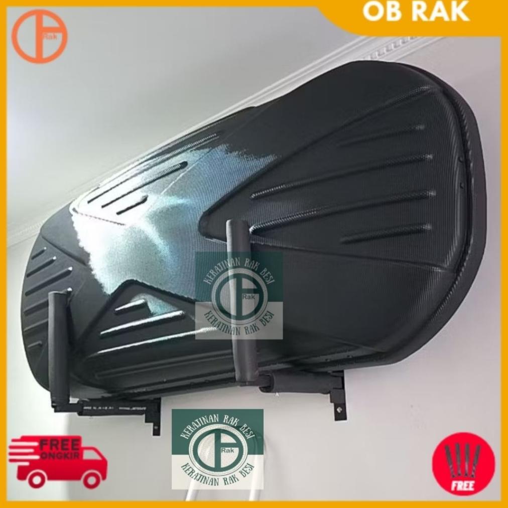Bracket Penyimpanan Roof Box Mobil Universal Tempel  Dinding Simpel | Roof Box Mobil