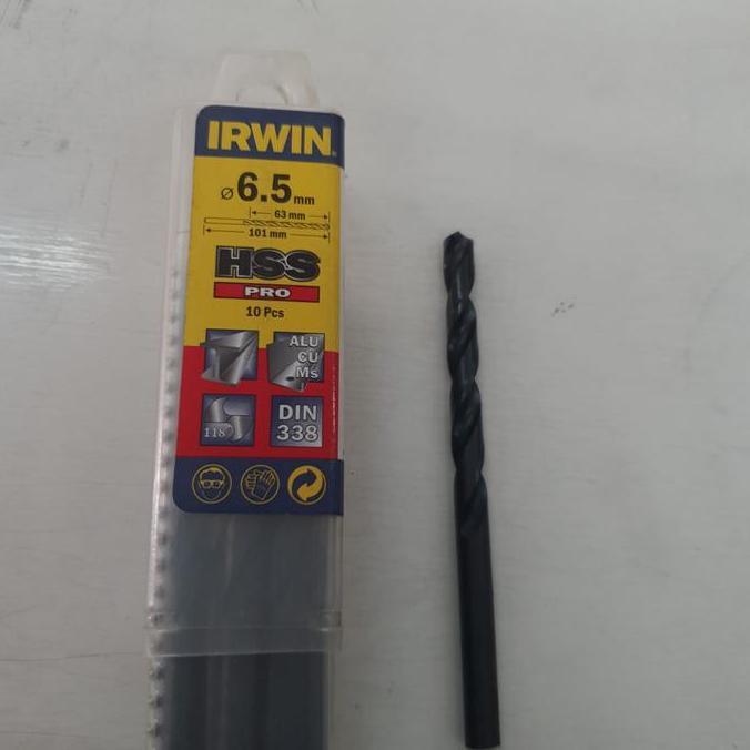 ,,,,,,,] mata bor irwin hss pro 6.5mm / mata bor besi 6,5mm irwin hss pro