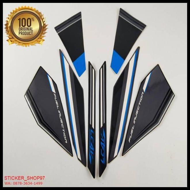 DISKON (ORI) STRIPING YAMAHA VIXION 150 NVA 2015 2016  ADVANCE BIRU 