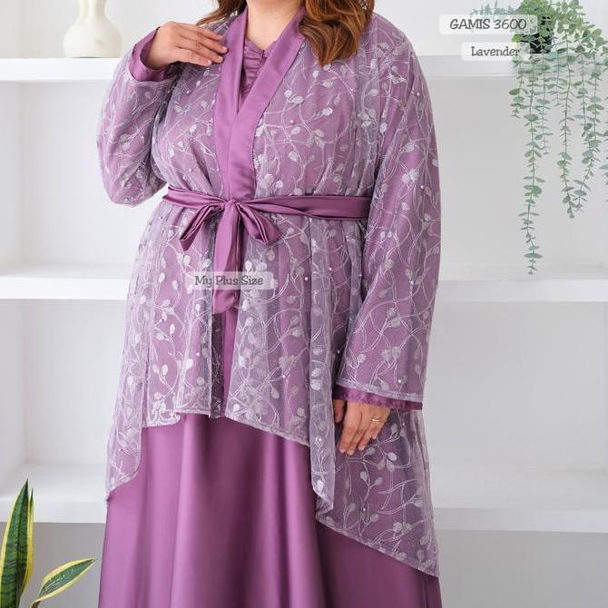 Murah Gamis Outer Tile Mutiara Jumbo 3600, Ld 130 & 142 cm Non COD