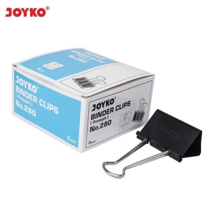 Joyko Binder Clip Besar No 280 Clips Penjepit Klip Kertas 60mm SATUAN (TERBAIK) (TERBARU) (TERMURAH)