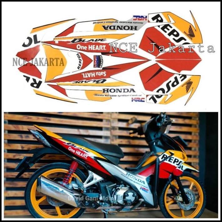 GRATIS ONGKIR (ORI) STIKER STRIPING HONDA BLADE REPSOL 2011 !!