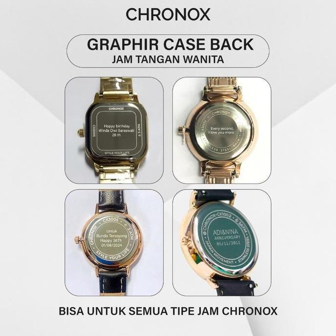 Chronox Jasa Grafir Custom Penutup Plat Besi Jam Tangan Chronox