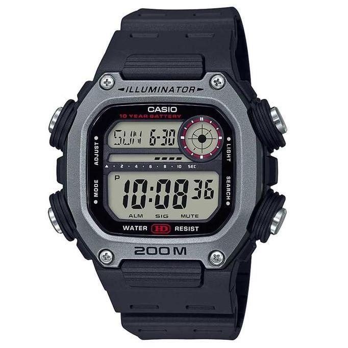 Casio DW-291H-1AVDF Jam Tangan Pria Digital Hitam Abu DW291H DW-291H-1A DW291