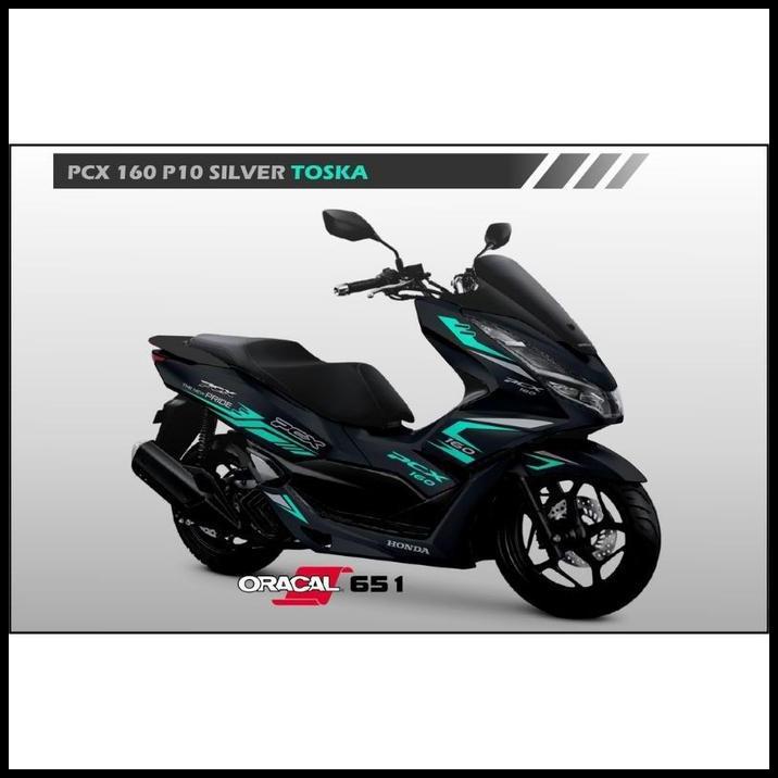 DISKON STICKER CUTTING STRIPING HONDA PCX 160 HITAM SPORTY TOSCA 