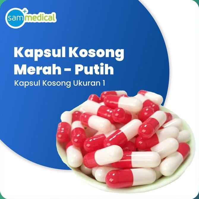 Medclean- Kapsul Kosong No 1 / Cangkang Kapsul Kosong / Kapsul Kosong Isi 1000Pcs