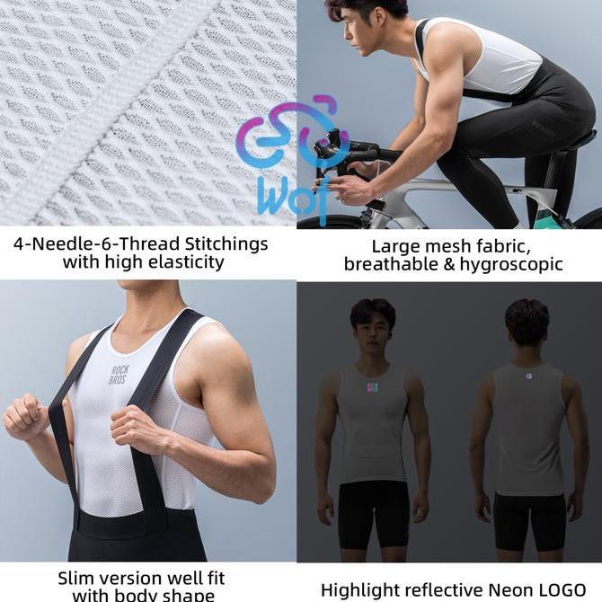 ROCKBROS YDBX001-1 Baju Kaos Dalaman Olahraga Sepeda Pria Bicycle MTB Road Bike Cycling Base Layer R