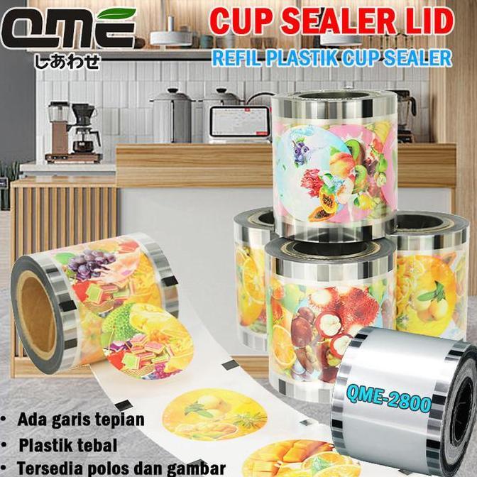 QME- CUP SEALER PLASTIK LID SEAL PRESS ISI 1000 PCS Vacuum