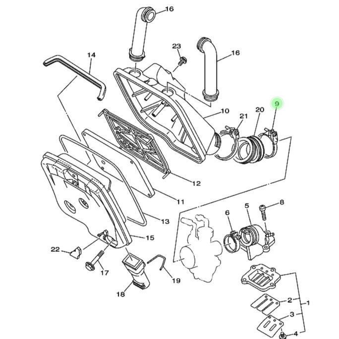 Promo Klem Kleman Karet Join Filter Karbu Karburator F1ZR FIZR Force1 Ori Diskon
