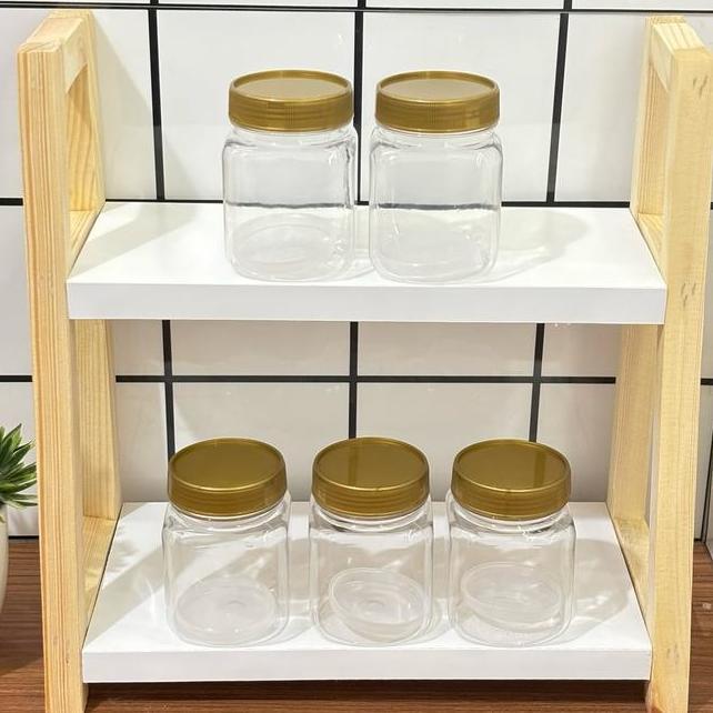 Rak Susun 2 Tingkat 5Toples 200Ml Plastik