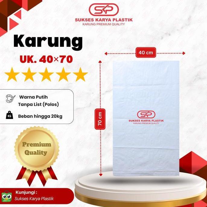 1 Ball Isi 1000 Lembar Karung Plastik 40 X 70 Cm Kualitas Premium, Karung Plastik 40X70 Cm, Karung P