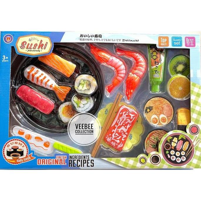 Mainan Sushi anak set/ mainan masak masakan sushi / mainan masakan
