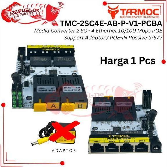 Suneowarung716 - Tarmoc Media Converter 2 SC 4 LAN 1/1 Board 2 FO 4 LAN / 2FO 4LAN