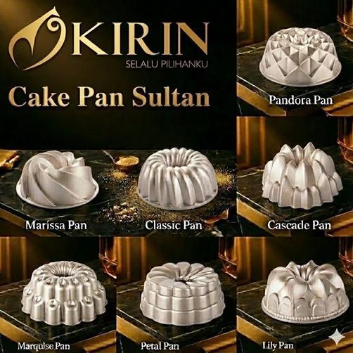 Kirin Cakepan Loyang Sultan Premium Cetakan Kue Agar Dijamin Original 