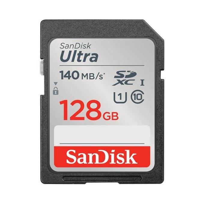 SanDisk Ultra SDXC Card 128GB 140MB/s Class 10 UHS-I (SDSDUNB-128G-GN6IN)
