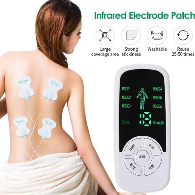 si_baybaystore - alat pijat elektrik ems tens 6 mode massage akupuntur terapi tempel 4 pad h21 pijit