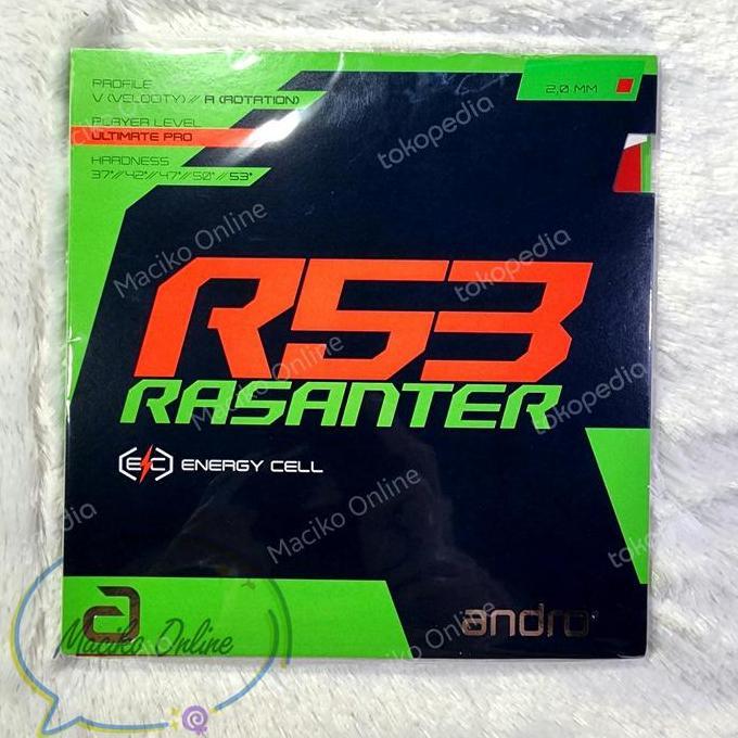 Andro Rasanter R53 2.0mm ~ Karet Pingpong Andro Rasanter R53