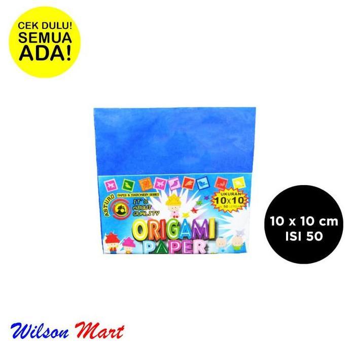 KERTAS ORIGAMI PAPER ASTURO UKURAN 10 X 10 CM ISI 50 LEMBAR