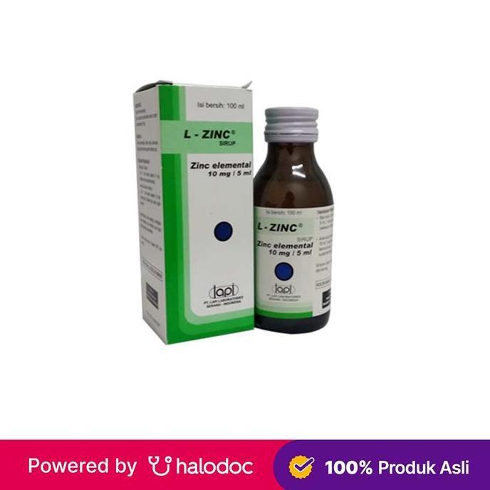 L-Zinc Sirup 100 ml - Obat Diare - Halodoc (TERBAIK) (TERBARU) (TERMURAH)